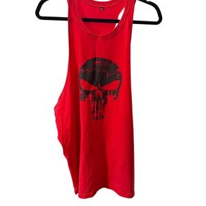 Red Skull Graphic Men's Tank Top